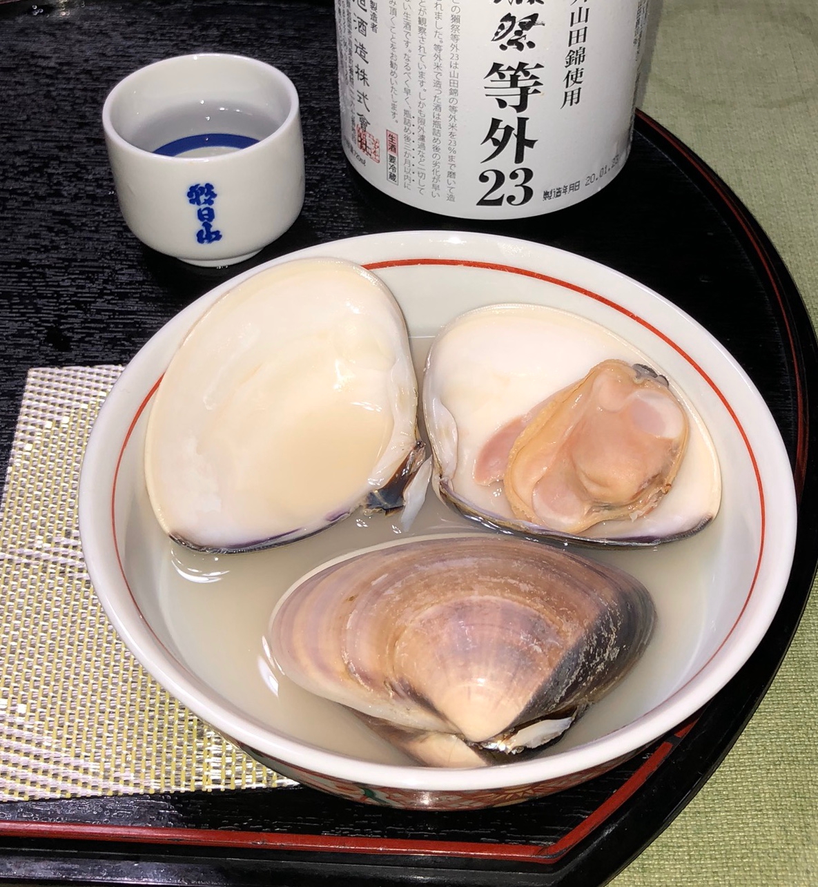 本格料亭の味！はまぐりの酒蒸し