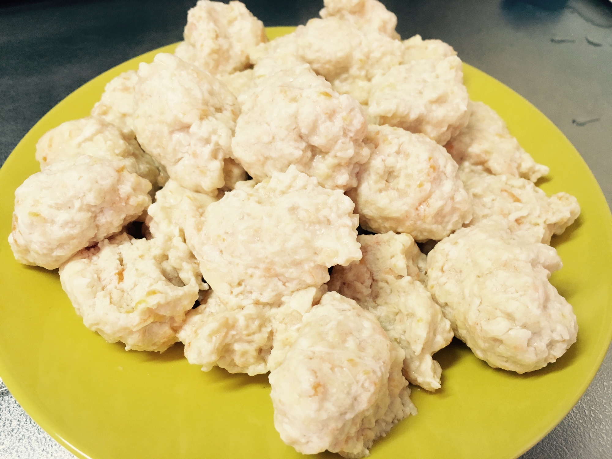 作り置き簡単 離乳食に 鶏と豆腐のおだんご レシピ 作り方 By Baritone生活 楽天レシピ