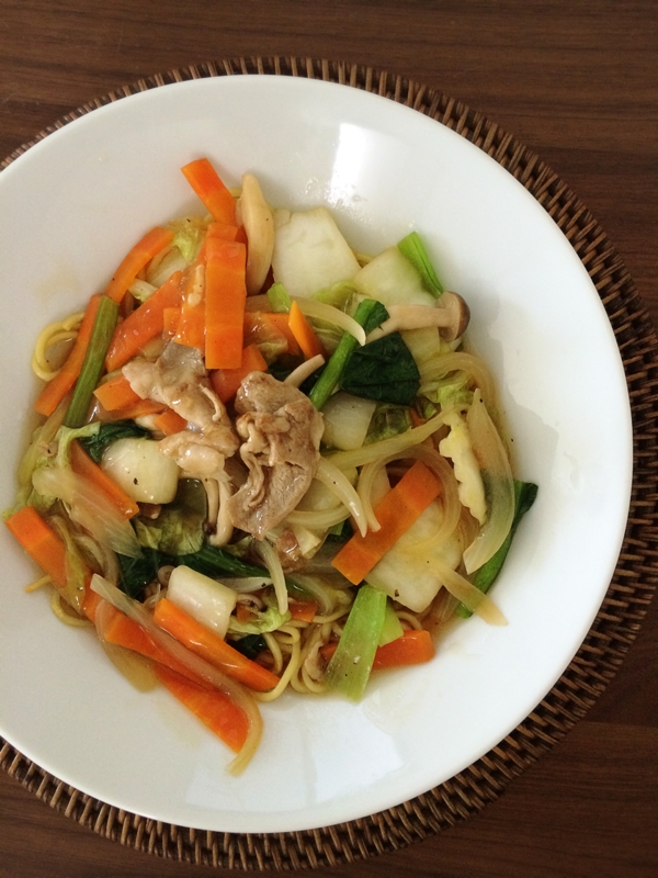 トロトロあんがおいしい☆残り野菜であんかけ焼きそば