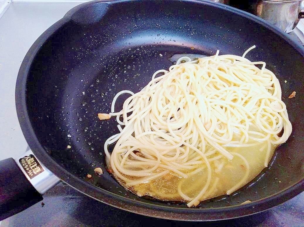 早 茹で パスタ コレクション フライパン