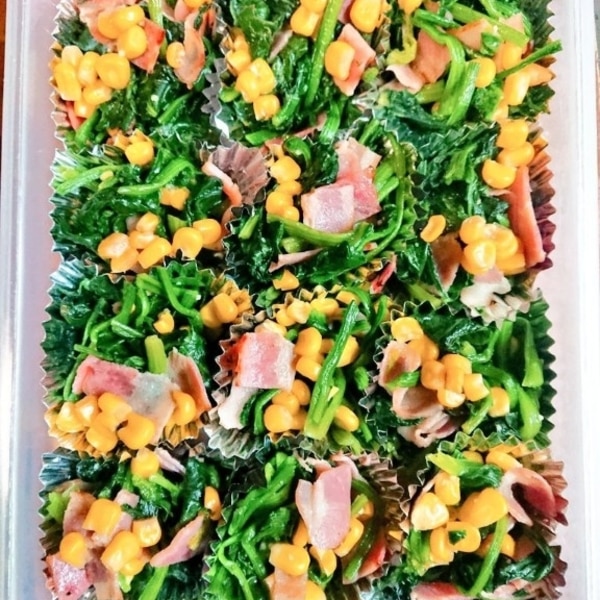 お弁当に ほうれん草とベーコン炒め レシピ 作り方 By じゃが塩 楽天レシピ お弁当に ほうれん草とベーコン炒め レシピ 作り方 By じゃが塩 楽天レシピ