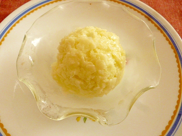 メロンとヨーグルトのアイス