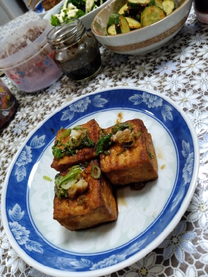 フライパンでもカリッと焼ける 焼き厚揚げ レシピ 作り方 By Sirotandaisuki 楽天レシピ