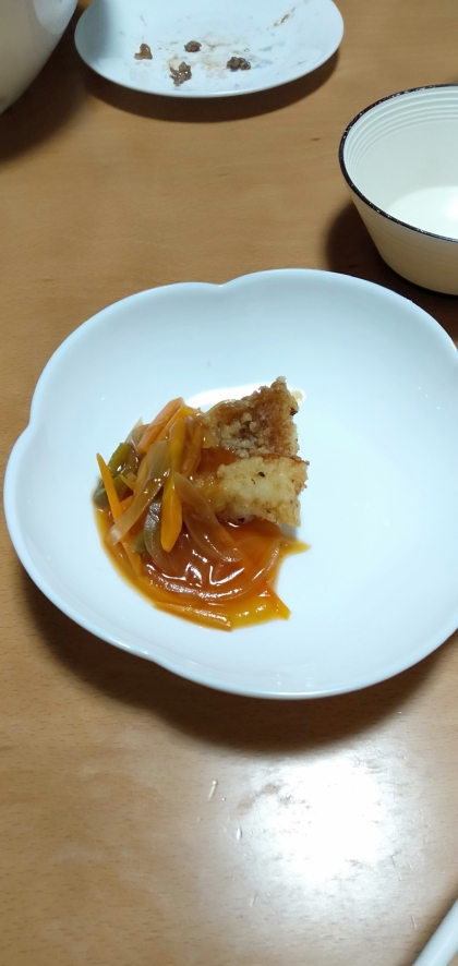 赤魚の唐揚げ☆野菜あんかけ