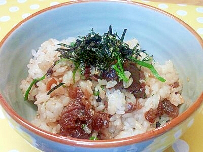 牛肉佃煮の混ぜご飯