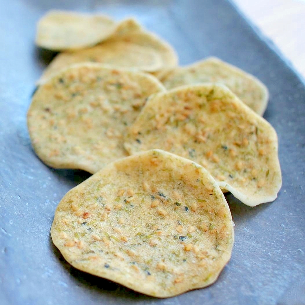 2で覚える/米粉で簡単・ノンオイル薄焼きおせんべい