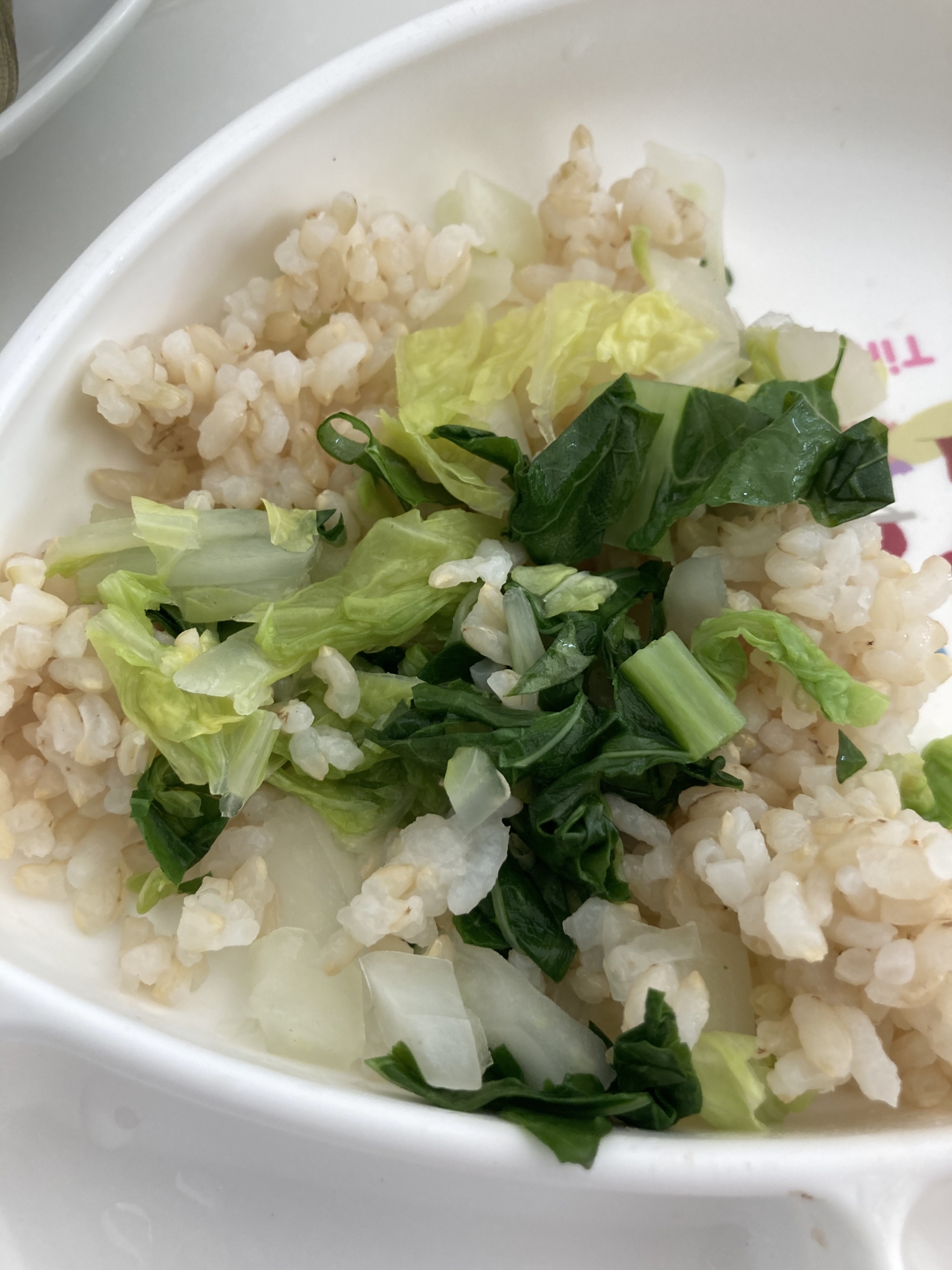 玄米と塩麹漬けの野菜丼