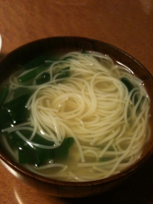 即席にゅうめん