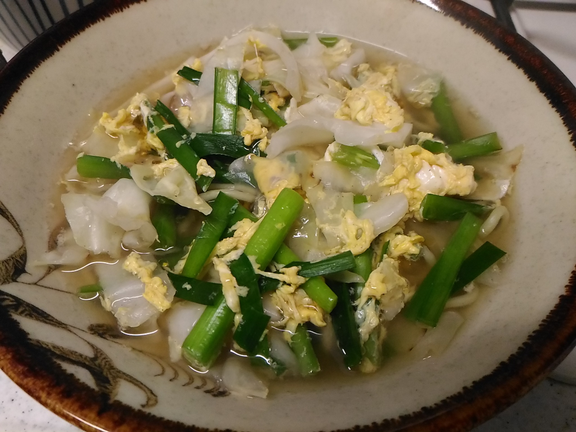 かき玉醤油ラーメン