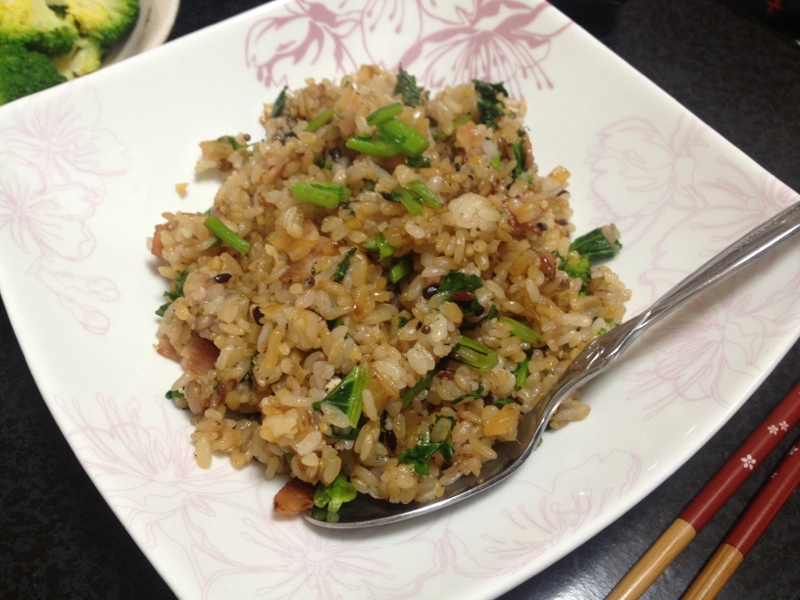 なばなと豚肉のチャーハン