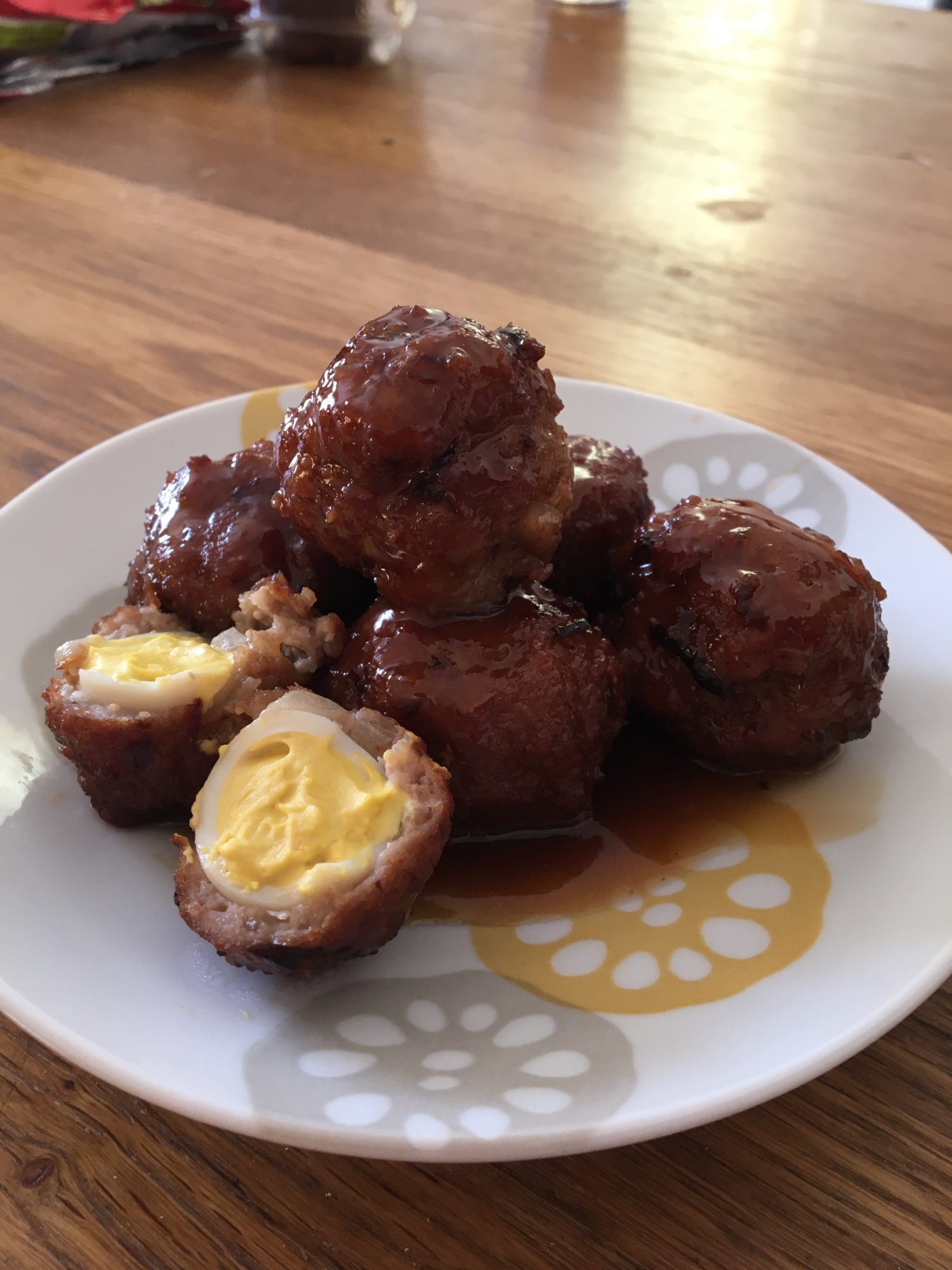 うずら卵で⭐肉団子の甘酢あんかけ