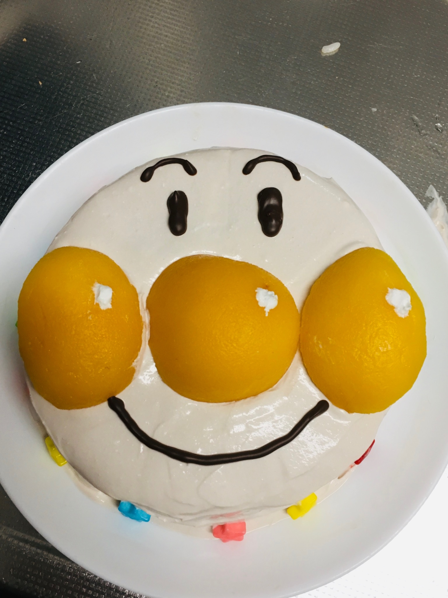 ２歳の誕生日に最適 簡単 アンパンマンケーキ レシピ 作り方 By おこさらまんち 楽天レシピ