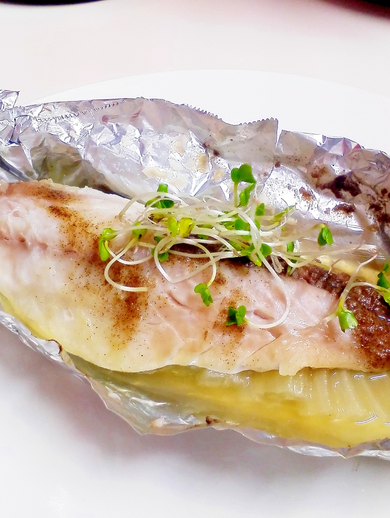 やさしいお味♪アジのホイル焼き☆