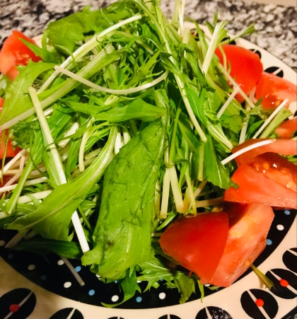 水菜とツナの和風サラダ