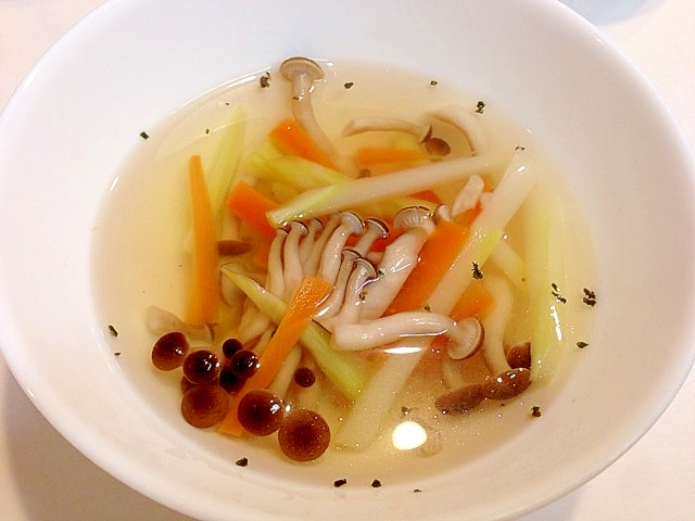 残さず食べよう☆ブロッコリの茎のスープ