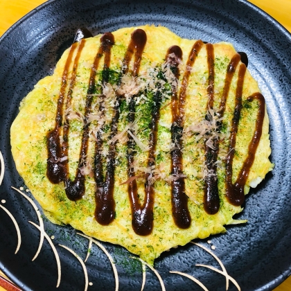 小麦粉でもふわふわお好み焼き