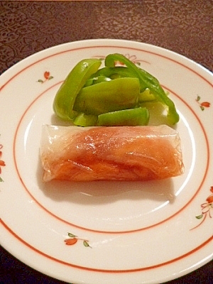 柿とチーズの生春巻き