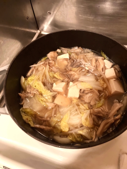【簡単】白菜と豆腐の中華スープ【大量消費】