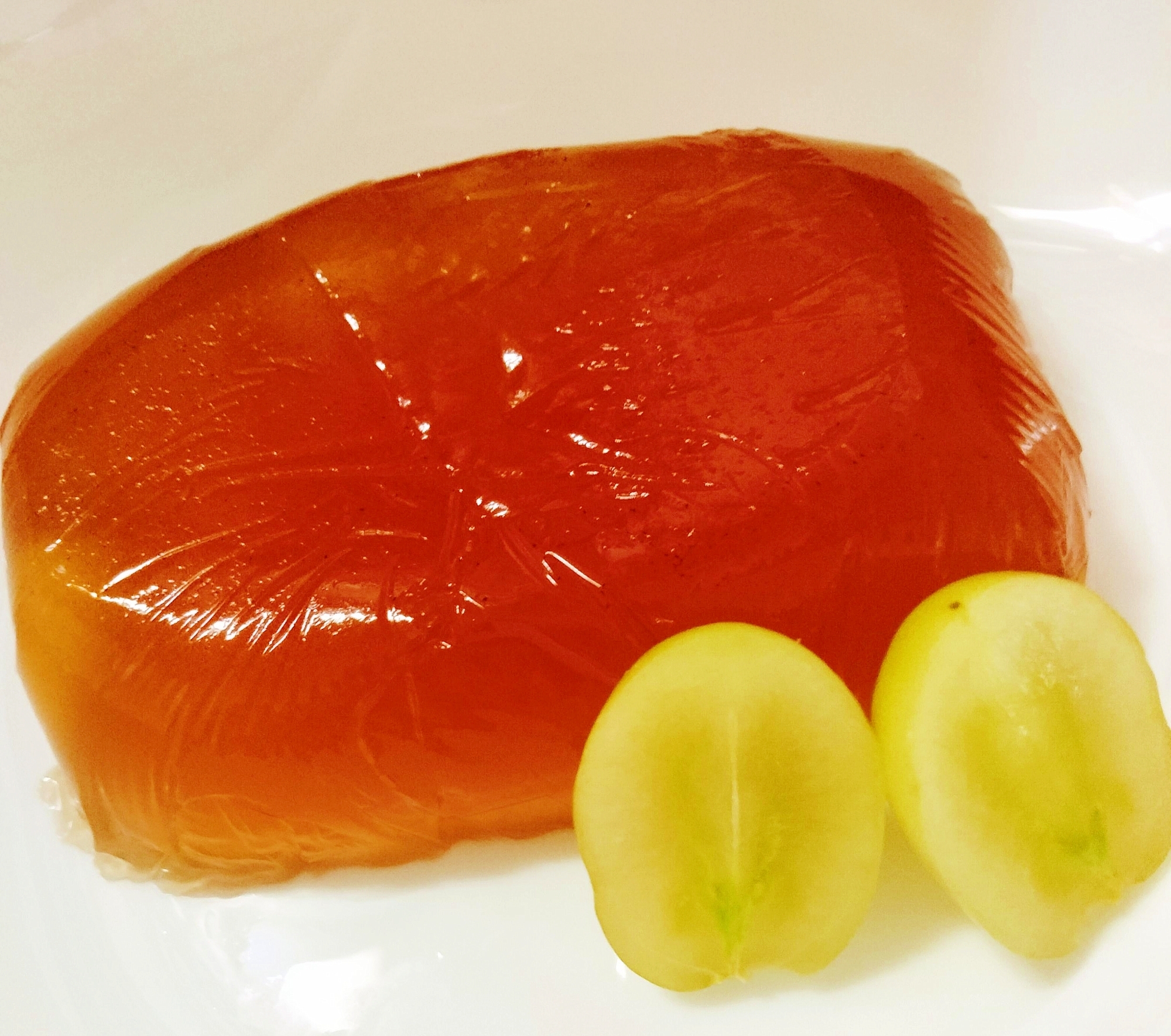 茜霧島と紅茶の夕焼け色ゼリー