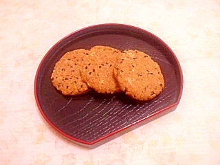 胡麻風味♪サクサク黄粉クッキー