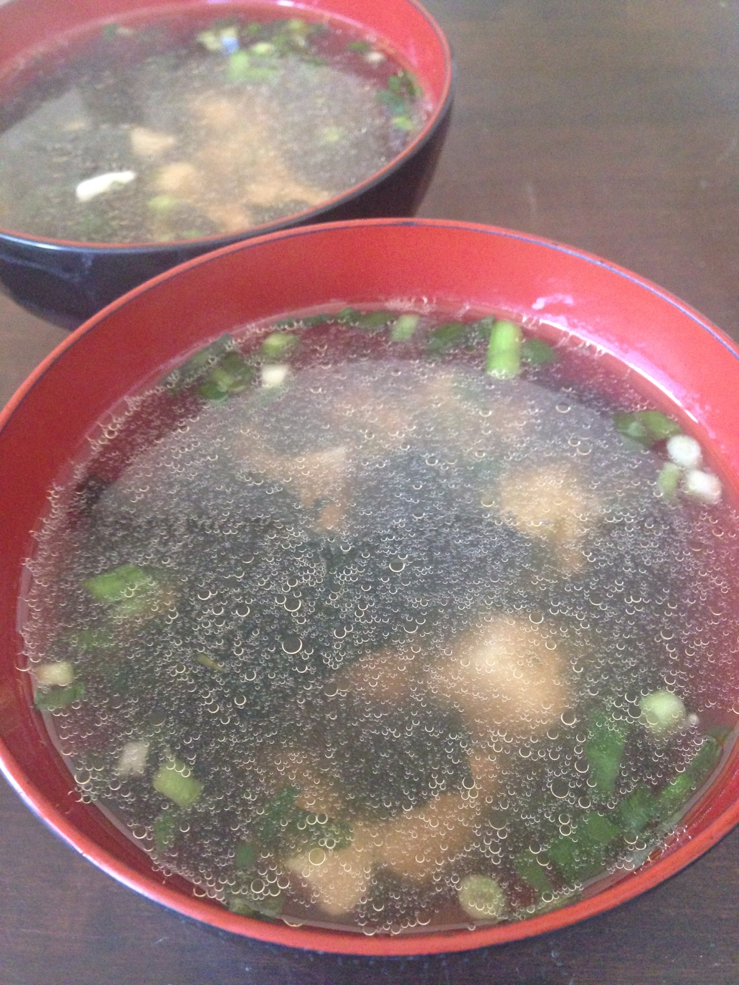 豆腐と海苔の韓国風スープ♪