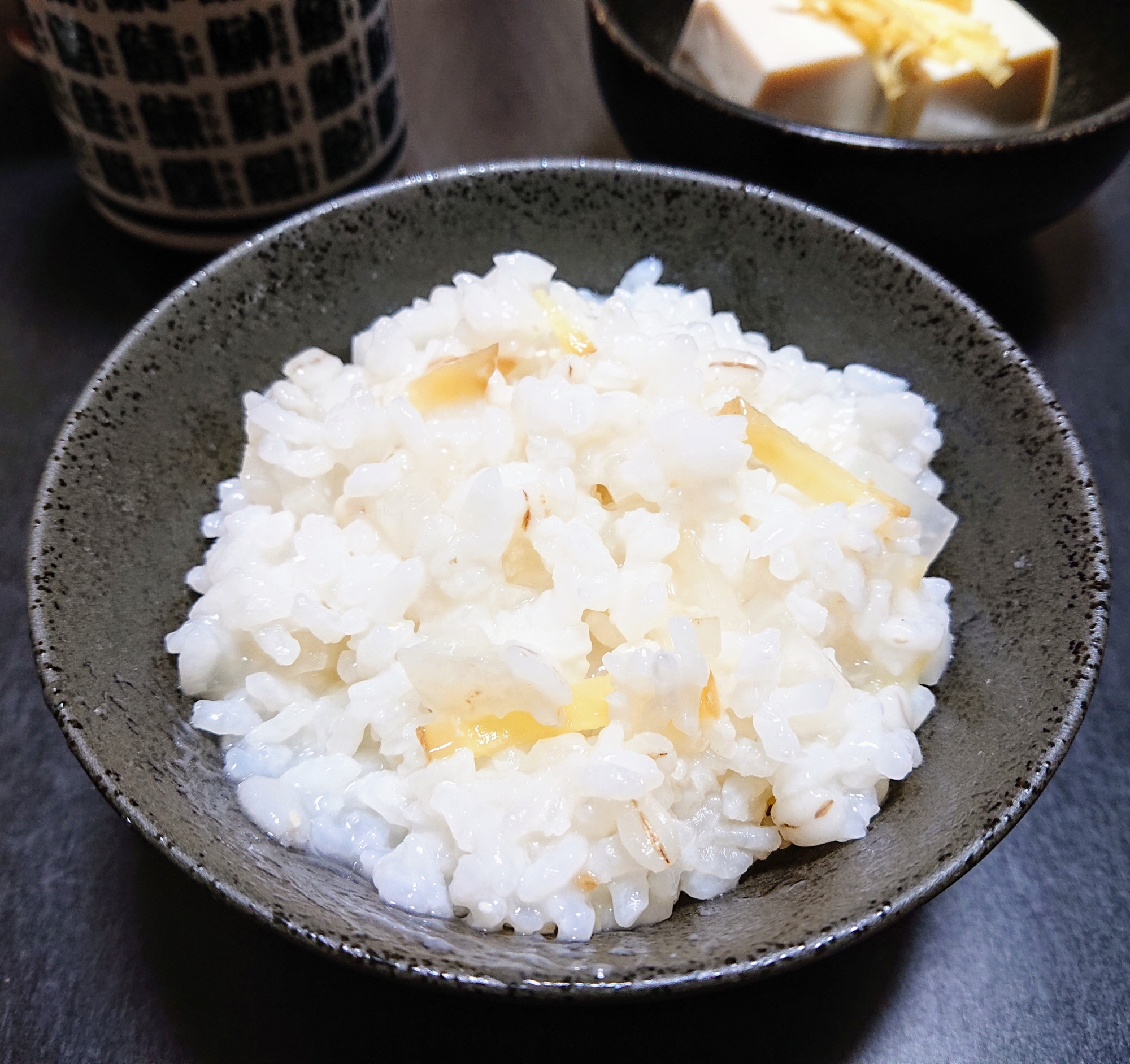 大根と生姜のかて飯