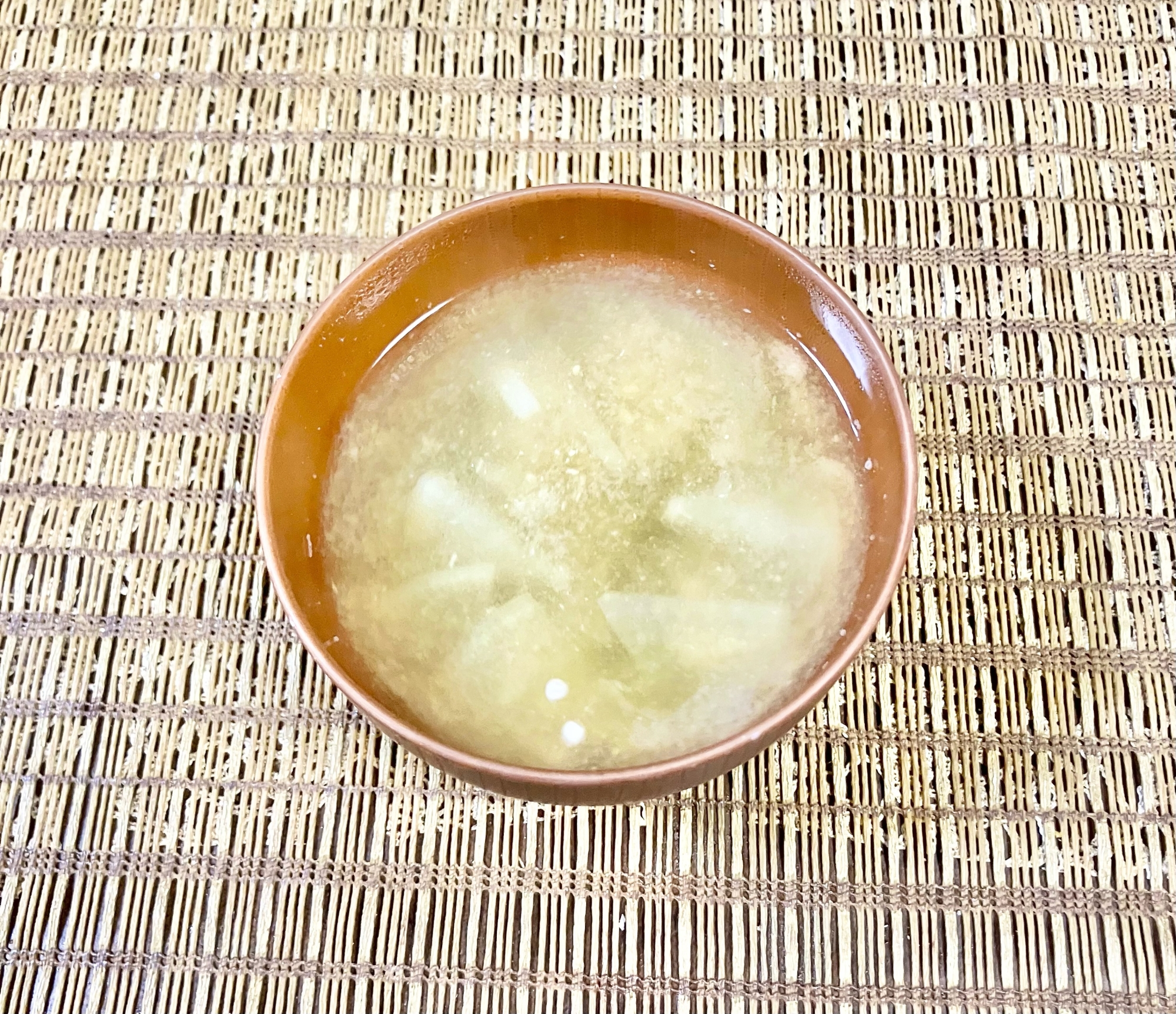 簡単☆オクラと大根の味噌汁