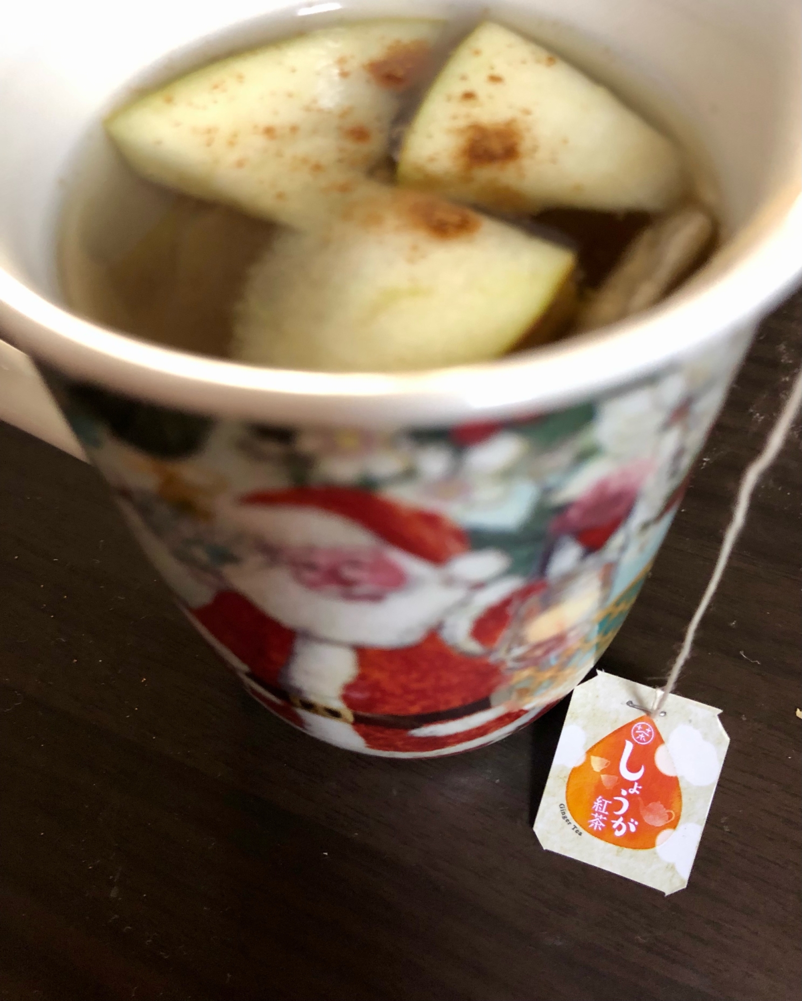 風邪にも温まる●蜂蜜リンゴ入りしょうが紅茶