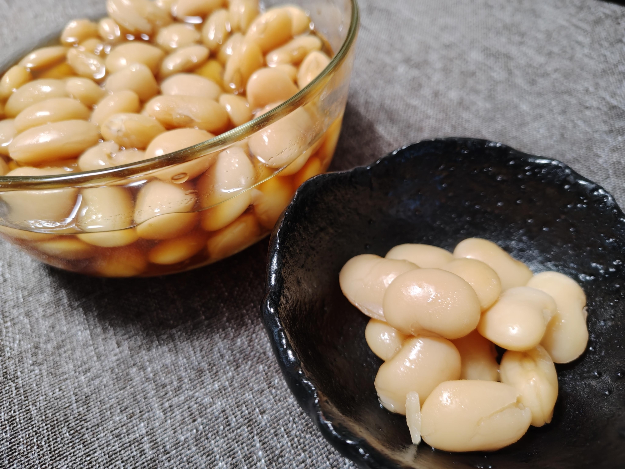 圧力鍋で　白花豆の甘煮