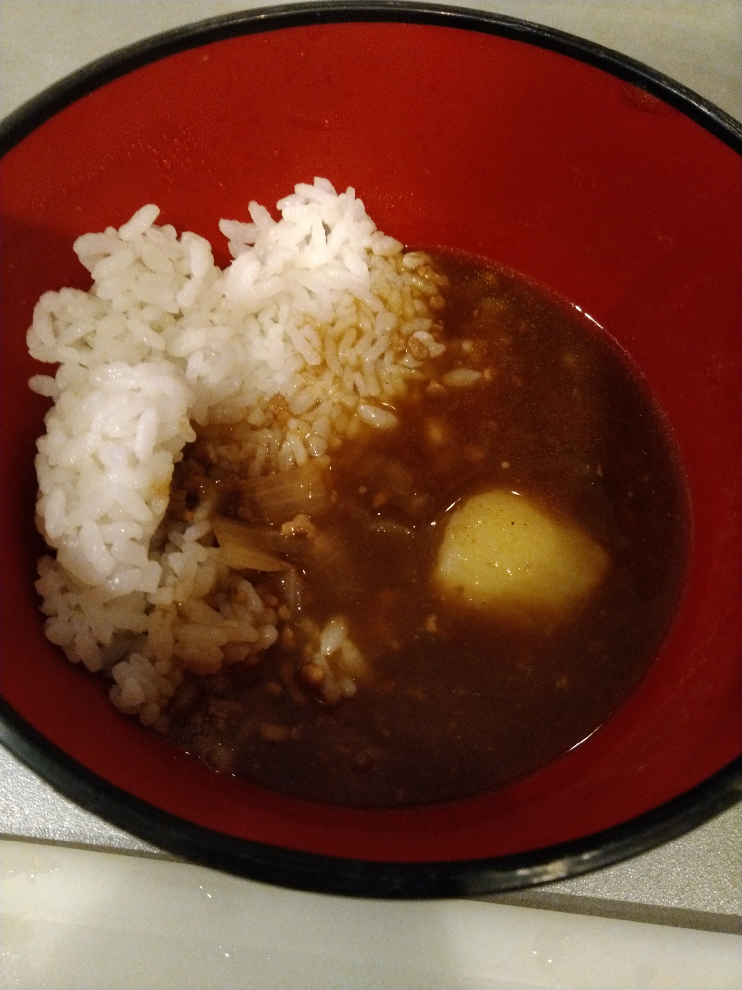 圧力鍋で☆豚ひき肉カレー