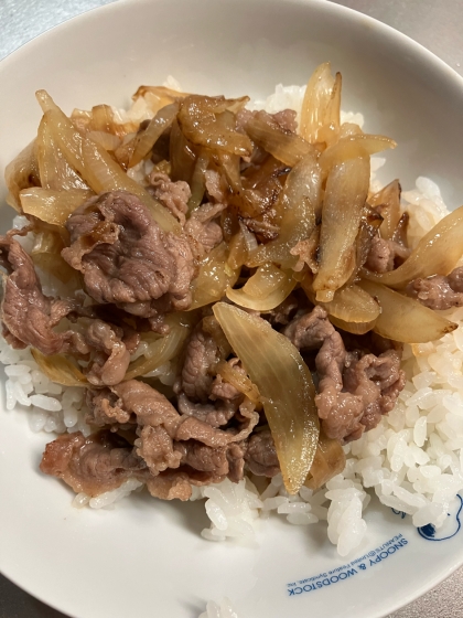 基本の和食・牛丼。