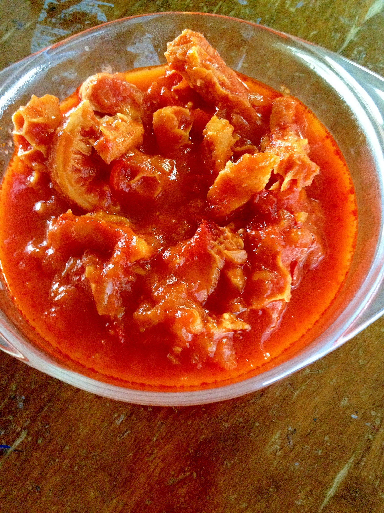 トマトペーストで簡単☆トリッパ(ハチノス)トマト煮