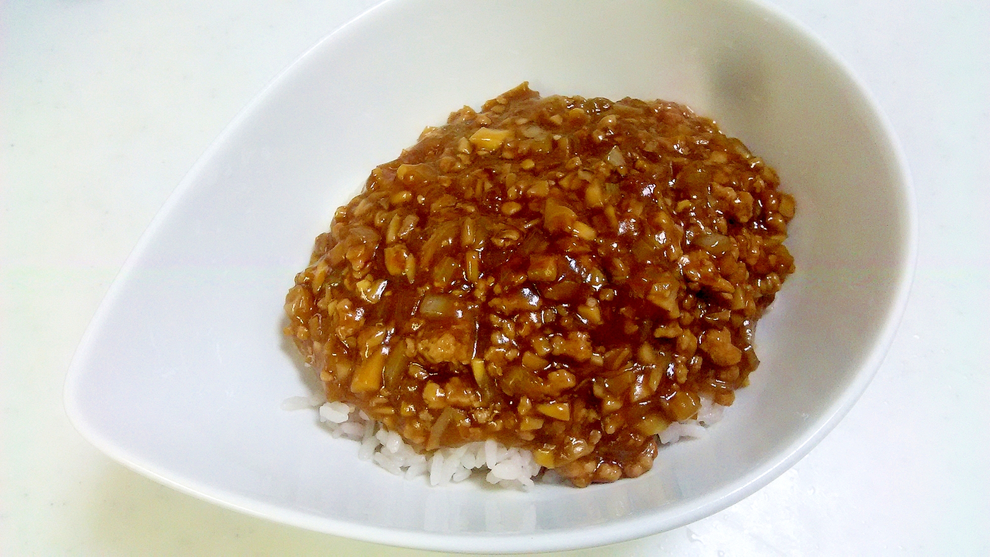 ひき肉の甘味噌丼＋＋