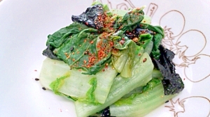 しろ菜の海苔サラダ