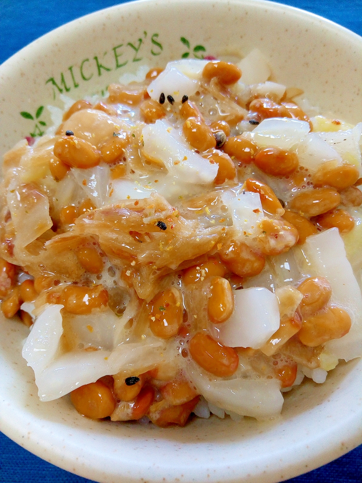 納豆の食べ方-甘酢白菜♪