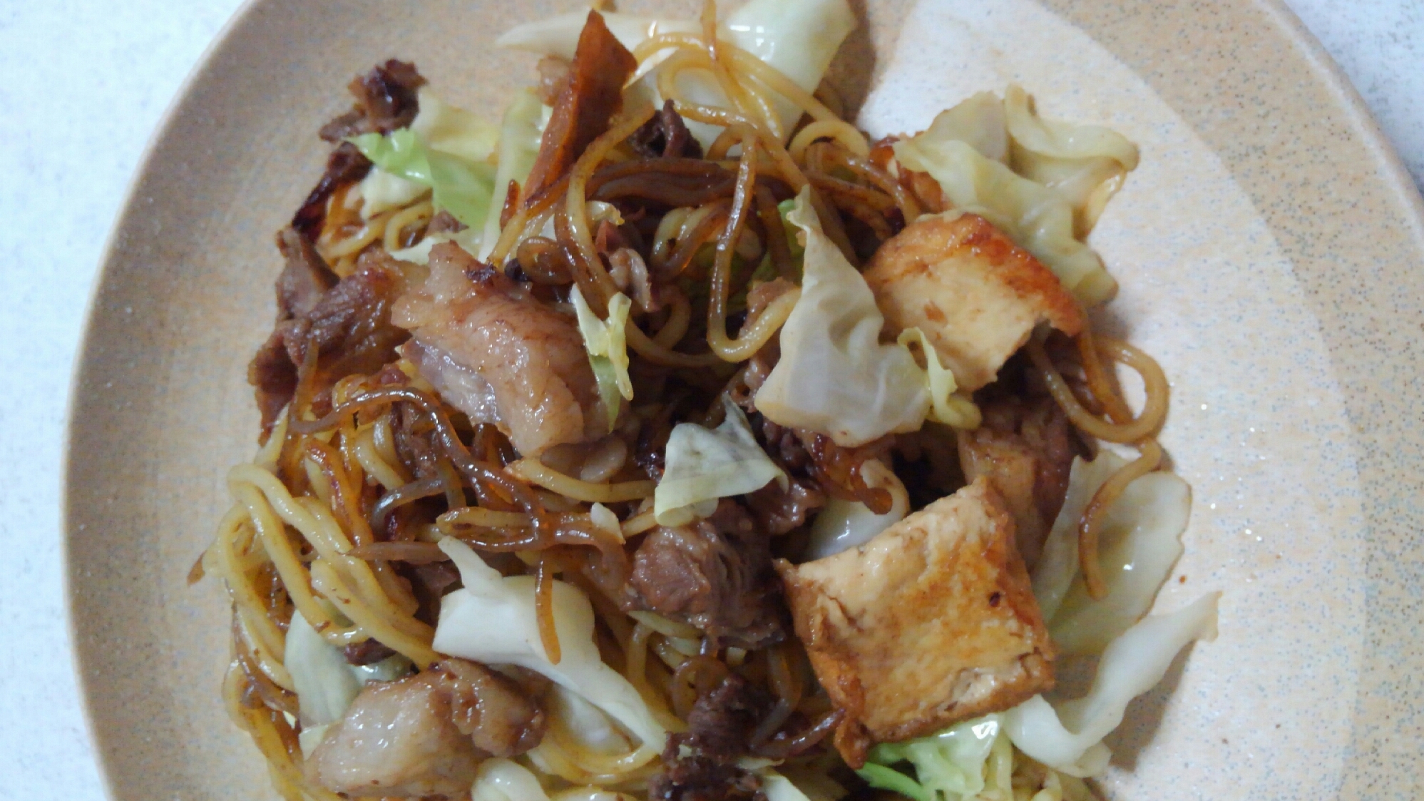 すき焼きリメイク!ヘルシー焼そば カロリーオフ