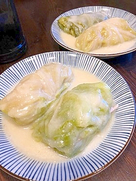 中華風豆乳ロールキャベツ