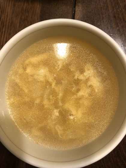 白菜と卵のあっさり中華スープ
