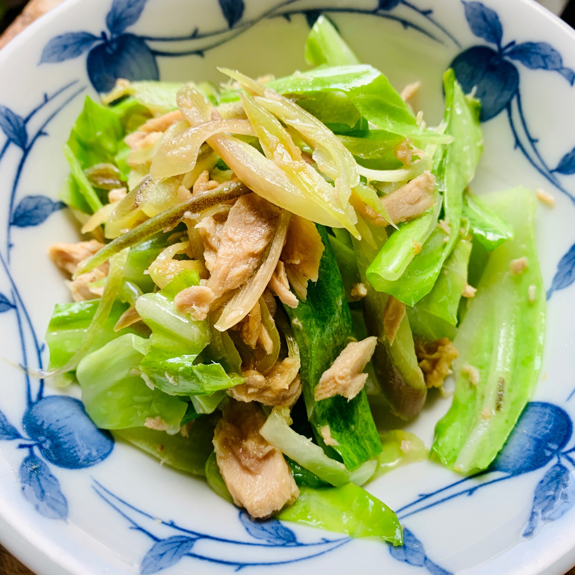 春キャベツとツナの炒め物