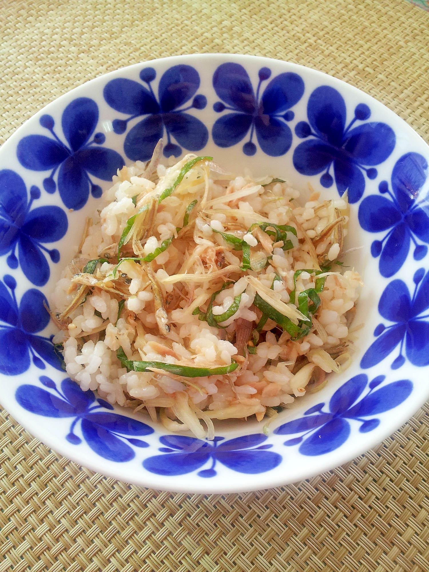 シーチキン缶deみょうがご飯♪