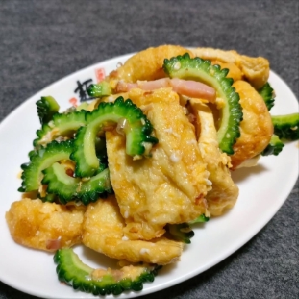 豚肉とゴーヤの卵炒め丼