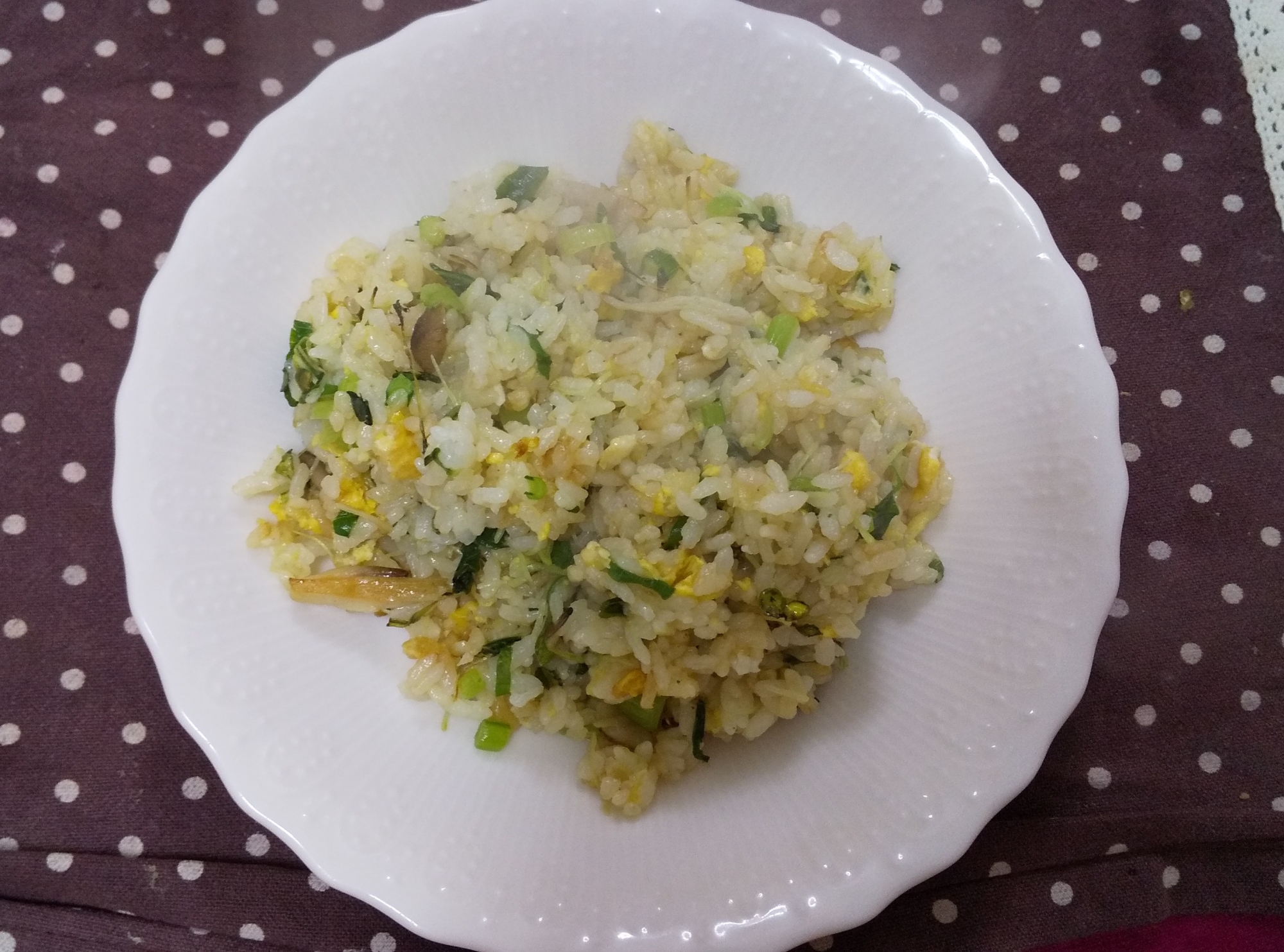 きのこと野菜のあっさり炒飯