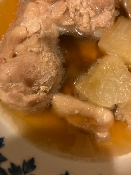 白だしで簡単★大根と油揚げの煮物