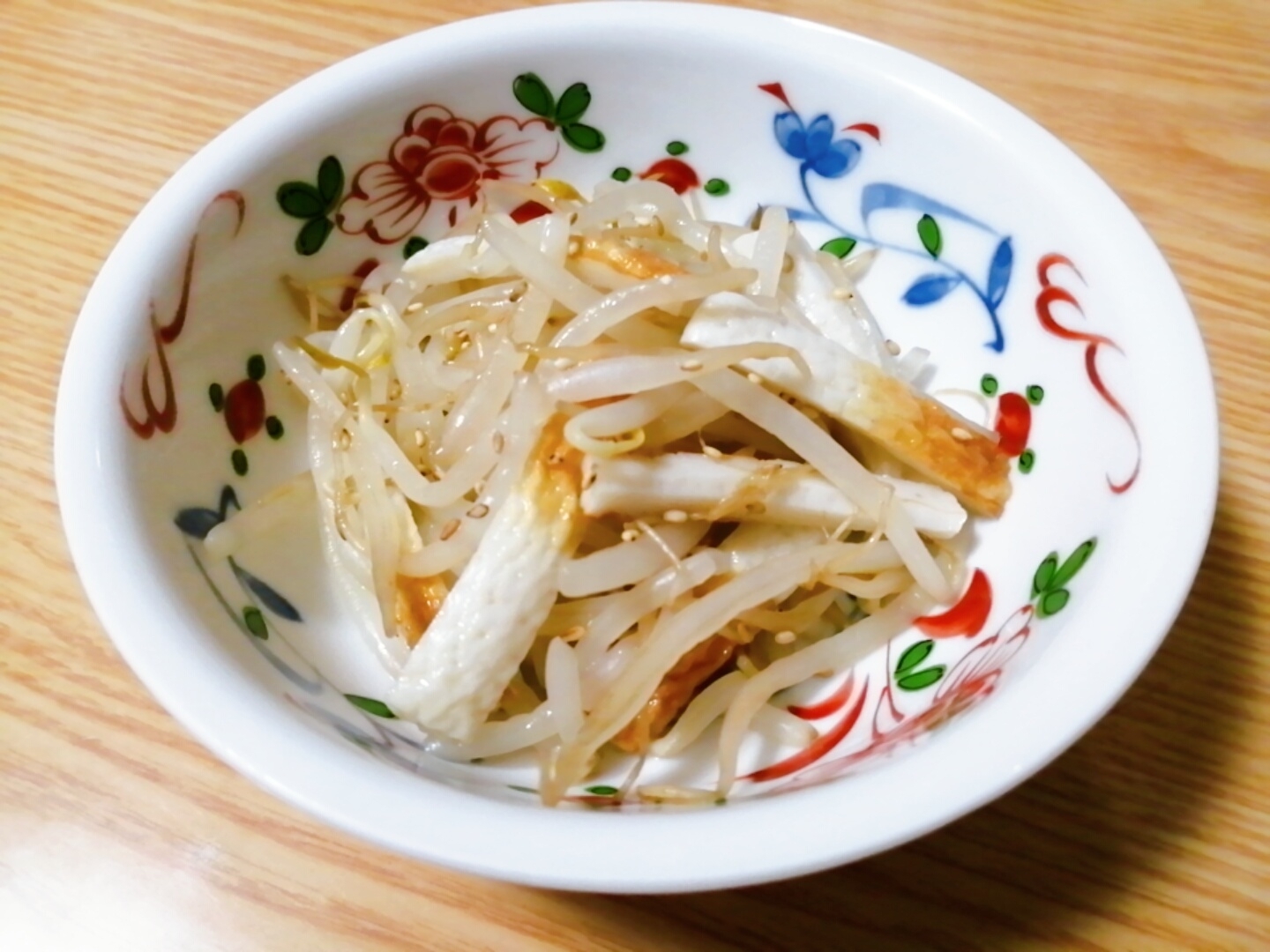 レンジで☆もやしとちくわのナムル