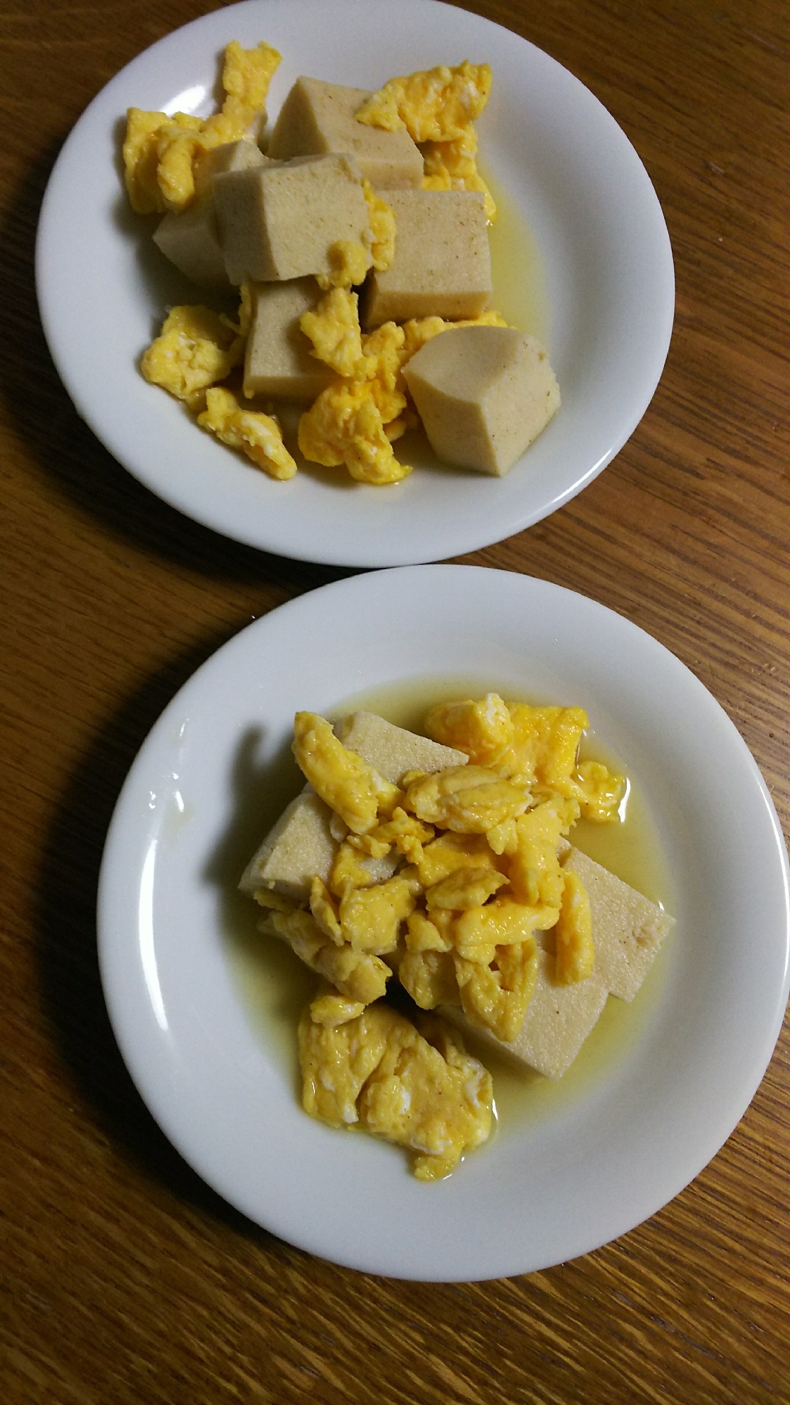 高野豆腐と炒り卵