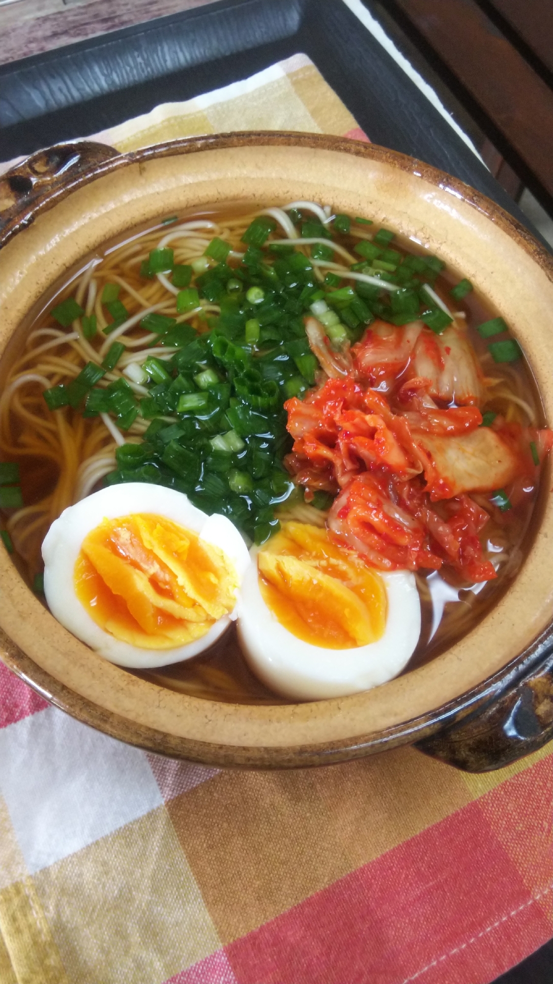 つるっと☆キムチそうめん
