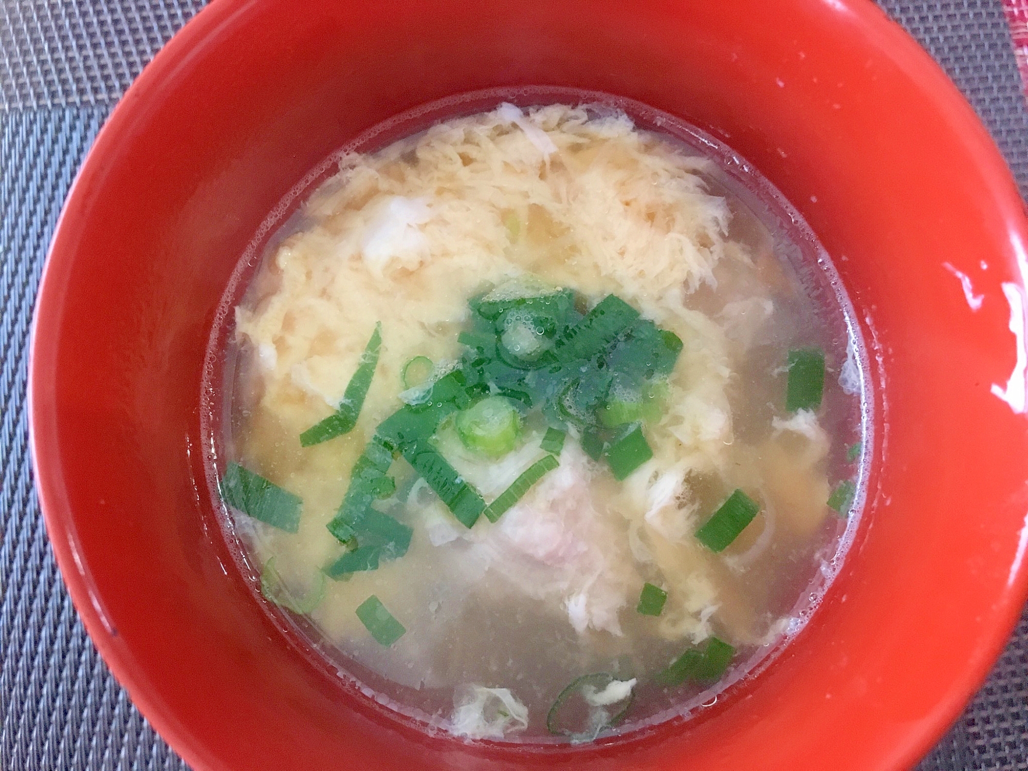 鷄団子とふわふわ玉子の優しいスープ