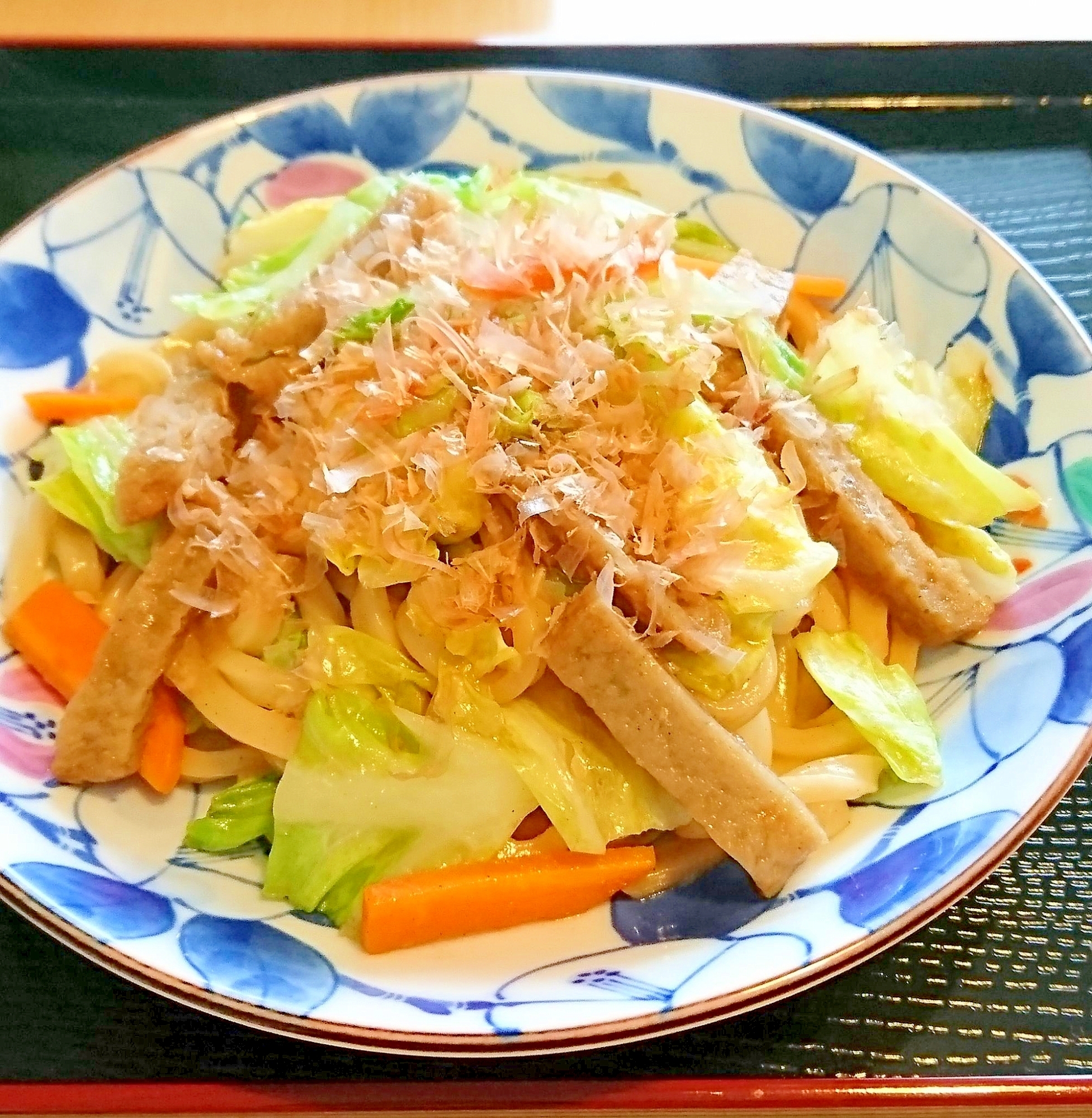 じゃこ天焼きうどん