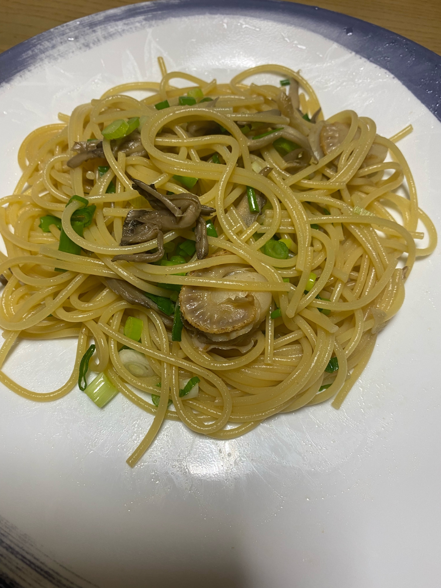 和風パスタ〜　舞茸とホタテ編