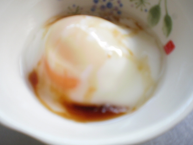 レンジで簡単温泉卵